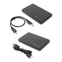 Caixa de plástico para disco rígido, compartimento para ssd, hdd, 2.0 polegadas, suporte para adaptador de disco rígido, 3tb, usb 3.0/2.5 2024 - compre barato