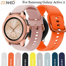 20 мм силиконовый оригинальный браслет для Samsung Galaxy Watch Active 2 40/44 мм смарт-браслет для Samsung Gear S2 R732 2024 - купить недорого