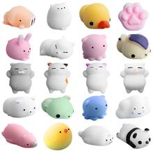 Mini brinquedo de apertar, brinquedo de apertar mole, mochi, liberação suave, estresse, kawaii, animal, descompressão, vedação, polvo, coelho, # n20, 20 peças 2024 - compre barato