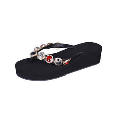 New Women Slippers Rhinestone Crystal Flip Flops Home Outside Slipper Bling Beach Sandal Non-Slip Shoes Women Flat Causal Slides 2024 - buy cheap