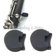 5 peças preto & branco conforto de borracha clarinete polegar resto almofada protetor almofada instrumento musical acessórios profisional 2024 - compre barato