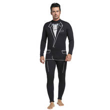 Roupa de mergulho completa em estilo smoking para homens 3mm, roupa de mergulho surf, mergulho 2024 - compre barato