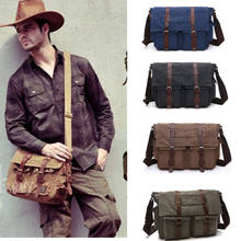 Canvas Leather Men Messenger Bags I AM LEGEND Will Smith Big Satchel Shoulder Bags Male Laptop Briefcase Travel Handbag 2024 - buy cheap
