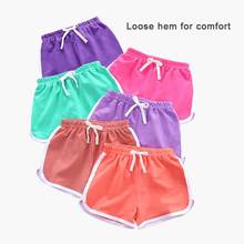 Bobora Summer Children Shorts Cotton Shorts For Boys Girls Candy Color Shorts Toddler Panties Kids Beach Short Sports Pants Baby 2024 - buy cheap