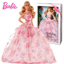Boneca original da marca barbie, 60 ° aniversário, comemoração, brinquedos para meninas, bonecas bonecas de princesa para presente de bebê 2024 - compre barato