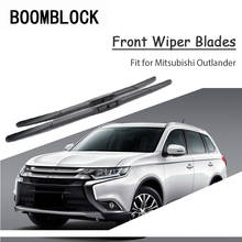 BOOMBLOCK 2pcs Car Accessories Windshield Rubber Original Wiper Blades Arm Kit For Mitsubishi Outlander 2018 2017 2016-2003 2024 - buy cheap