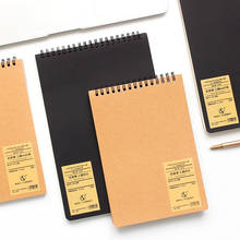 Caderno de espiral a5 b5, bloco de notas com grade em branco, diário, bloco de notas para escola e escritório, papelaria 2024 - compre barato