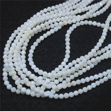 1 String Freshwater Shell Beads Mother Of Pearl Strings Round Ball Size 3MM 4MM 6MM DIY Jewelry Accessories Wholesale Good ones 2024 - buy cheap