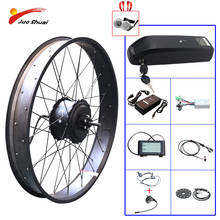 Jueshuai-kit de conversão em ebike, kit de conversão para bicicleta elétrica com bateria grande, 20 e 26 polegadas, 1000w, roda traseira 2024 - compre barato