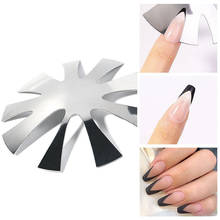 Nail Cutter Plate French Manicure Nail Shaping Cut Edge Trimmer Nail Art Making Stainless Steel Module 3Colors 2024 - buy cheap