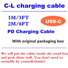 10 шт./лот PD зарядный USB кабель для передачи данных с длятелефона 12 11 Pro Max данных Тип Кабеля C быстрой зарядки для USB-C Core новой коробке 2024 - купить недорого