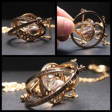 Hp Potter Movie Time Turner ожерелье с песочными часами шесть фаланги волшебная палочка брелок кулон металл фигурка кольцо для ключей с игрушкой ожерелье 2024 - купить недорого