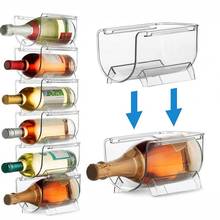 Organizador de vinho para parede, rack transparente de armazenamento de vinho para governanta de vinho 2024 - compre barato