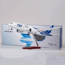 47cm Aircraft 1/130 Scale Simulation Boeing B787 Alloy Plane Model Japan ANA Airlines Pedestal Light & Wheels Diecast PlasticToy 2024 - buy cheap