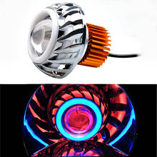 Farol de moto rciclo, 12v, 10w, 15w, lâmpada de trabalho para dirigir, 7500k, farol auxiliar colorido 2024 - compre barato