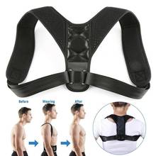 Corretor de postura ajustável para homens, cinta para costas, ombro, lombar, correção de postura 2024 - compre barato