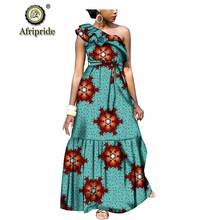 2019 AFRIPRIDE private custom party dress for women ankara print dashiki sleeveless bazin riche  batik maxi dress S1825055 2024 - buy cheap