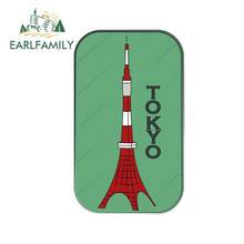 EARLFAMILY-pegatinas con eslogan de la torre de Tokio para coche, calcomanía de dibujos animados para motocicleta, parabrisas, RV, estilo de coche, personalidad de Anime, 13cm x 7,9 cm 2024 - compra barato