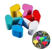 10 Pcs T-type Plant Tag Plastic Colorful Plant Markers Garden Bonsai Succulent Seedlings Tags Sign Gardening Labels Garden Decor 2024 - buy cheap