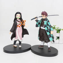 16cm Anime Demon Slayer Kimetsu no Yaiba Kamado Tanjirou Kamado Nezuko PVC Action Figure Warrior Model Figuals Toys 2024 - buy cheap