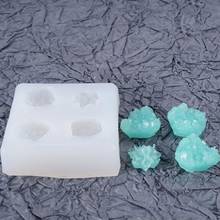 Simulation Stone Crystal Epoxy Resin Mold Decoration Pendant Cake Silicone Mould Christmas New Year Decorations Gifts 2024 - buy cheap