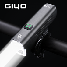 Giyo lanterna para bicicleta recarregável, 4800 mah entrada usb, lanterna recarregável para guidão, feita em alumínio ultraleve, à prova d'água 2024 - compre barato