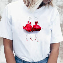 Camiseta Y2k con estampado de flores para mujer, camiseta de princesa Kawaii Harajuku, ropa Popular de estilo europeo de verano 2021 2024 - compra barato