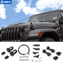MOPAI Car Hood Latch Lock Obstacle Eliminate Rope Accessories for Jeep Wrangler JL 2018+ for Jeep Gladiator JT 2018+ 2024 - buy cheap