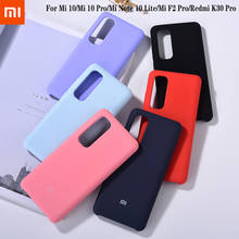 Funda de teléfono móvil oficial Xiaomi Mi 10 F2 Pro Note 10 Lite Redmi K30 Pro, carcasa de silicona líquida, carcasa trasera protectora completa 2024 - compra barato