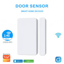 Sensor de puerta inteligente con WiFi, detector de apertura/cierre, alarma de casa, Compatible con Alexa, Google Home, Tuya APP 2024 - compra barato