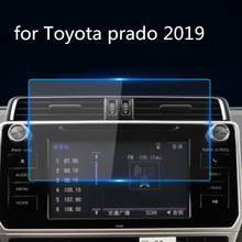 Для Toyota Prado 2019, защита экрана навигации автомобиля, экран дисплея с центральным управлением, Защитная пленка для экрана из закаленного стекла 2024 - купить недорого