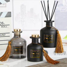 5pcs/set 200ml Black Aromatherapy Glass Empty Bottle Rattan Diffuser Bottle Scent Volatilization Glass Container for Home Decor 2024 - buy cheap