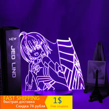 3d Led Night Light Anime I Don't Want To Get Hurt So I'll Max Out My Defense for Bedroom Decor Table Lamp Manga Bofuri Gift 2024 - buy cheap