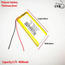 Good Qulity 3.7V,4000mAH,5050100 Polymer lithium ion / Li-ion battery for TOY,POWER BANK,GPS,mp3,mp4 2024 - buy cheap