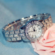 Reloj de cuarzo con diamantes dorados para mujer, pulsera informal de marca de lujo, a la moda 2024 - compra barato