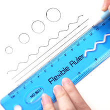 30cm Soft Ruler Multicolour Flexible Creative Stationery Ruler Office School Supplies kid gift student products SD&HI 2024 - buy cheap