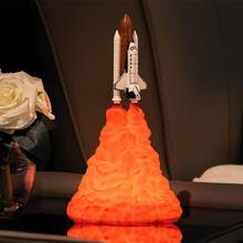 Lâmpada de lua para amantes do espaço, impressão 3d, lâmpada noturna, carregamento usb, luz noturna led para o espaço, lâmpada criativa de natal 2024 - compre barato