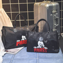 Bolsa de ombro com estampa de desenho animado, bolsa disney, mickey mouse, à prova d'água para estudantes, bagagem, bolsa de viagem, grande pacote de bolsas 2024 - compre barato