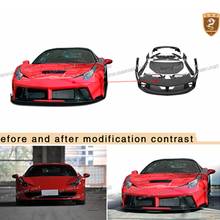 Kit de cubierta de motor para coche, faldón lateral de parachoques delantero y trasero, para Ferrari-458, Italia PD, estilo Bodykits para CSSYL, accesorios de decoración 2024 - compra barato