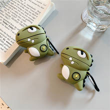 For AirPods 1 2 AirPods Case Cute cartoon dinosaur silicon Bluetooth Wirless headphone Cover For Air pods 1 2 Case Protect 2024 - buy cheap