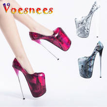 Voesnees Queen Shoes High Heels Shoes Women 22CM Waterproof Platform Nails Heel Model Catwalk Show Women's Wedding Shoes 2024 - buy cheap