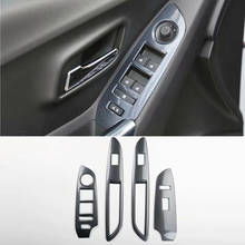 Левый руль для Chevrolet Trax 2014-2017, 4 шт., кнопки переключателя для боковых дверей автомобиля из АБС-пластика, для стайлинга автомобилей 2024 - купить недорого