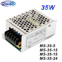 DIANQI power supply unit 35W 5V 12V 15V 24V 5A 3A 2.4A 1.5A power suply 35W mini size din led  ac dc converter ms-35-15 2024 - buy cheap
