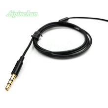 3.5mm 3-Pole Jack DIY Earphone Audio Cable Headphone Repair Replacement Cord Wire Black 2024 - buy cheap