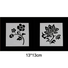 Flowers Layering Stencils Wall Painting Scrapbooking Stamping Album Decorative Embossing Paper Template Stencil 2024 - buy cheap