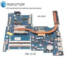 Nokotion-placa base ABL51 LA-C781P PC, para Hp 15-af 818487-001 818487-501, ordenador portátil, A6-6310, cpu con disipador de calor 2024 - compra barato