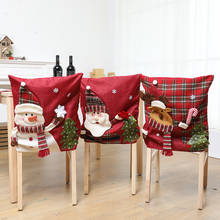 1PC Christmas Chair Covers Santa Claus Chair Back Cover Christmas Dinner Table Decoration New Year Party Supplies Xmas Ornament 2024 - buy cheap