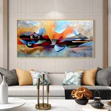 Watercolor Buddha Abstract Oil Painting on Canvas Religious Posters and Prints Cuadros Living Room Mural Picture Decoration gift 2024 - buy cheap