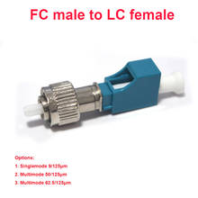 Premium FC to LC Fiber Optic Adapter- FC/UPC male to LC/UPC female coupler,9/125,62.5/125,50/125, 2PCS 2024 - buy cheap