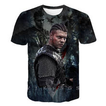 Vikings T Shirt Summer Men Women Children Ragnar Lothbrok 3D Printed TV Short Sleeve T-Shirt Kids Tops Fashion Casual Tees 2024 - buy cheap